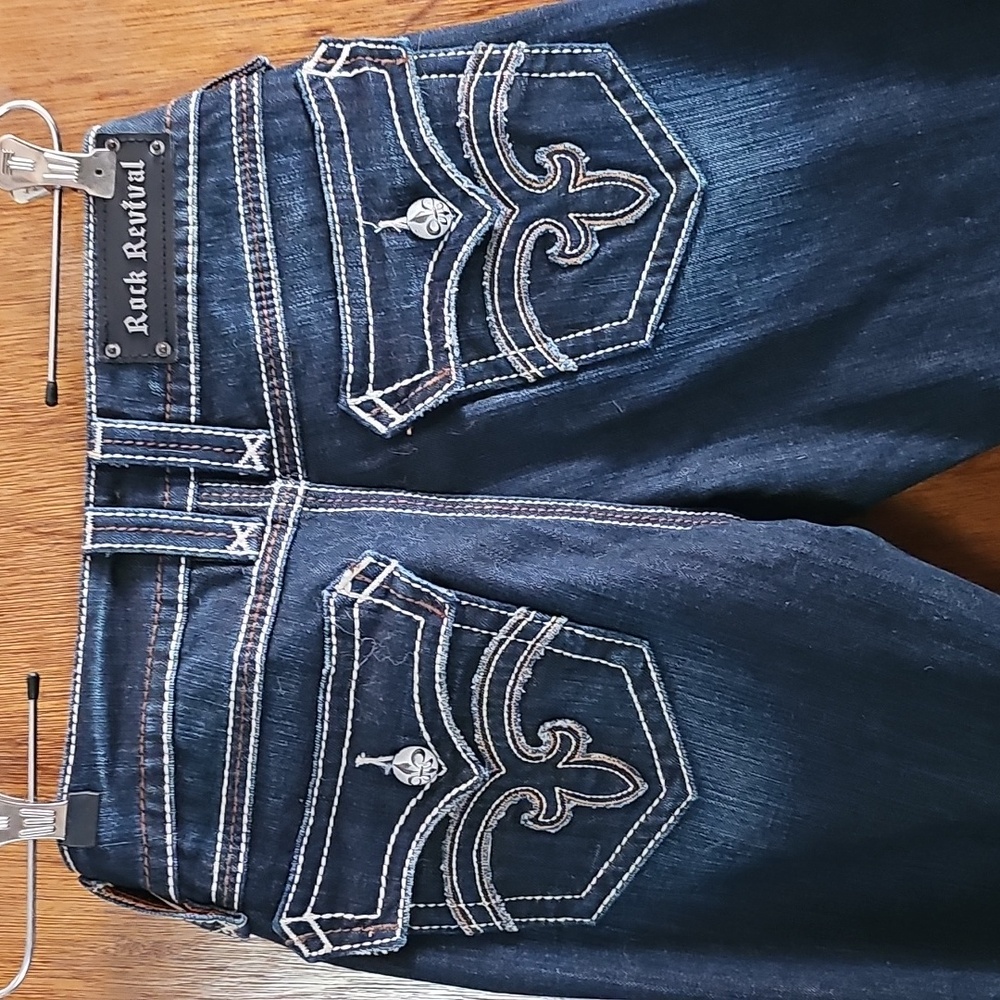 Rock Revival Dark Blue Boot Cut Jeans